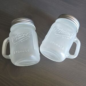 Mason Jar Salt & Pepper Shakers